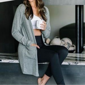 Zyia Boyfriend Lounge Cardigan Army Green